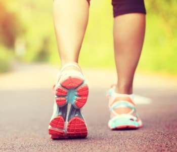 Resident out for a jog near 770 C Street Apartments in Washington, District of Columbia