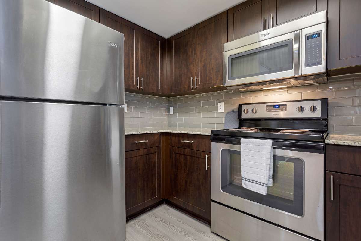Kitchen at The Allara Apartments, Boynton Beach, Florida