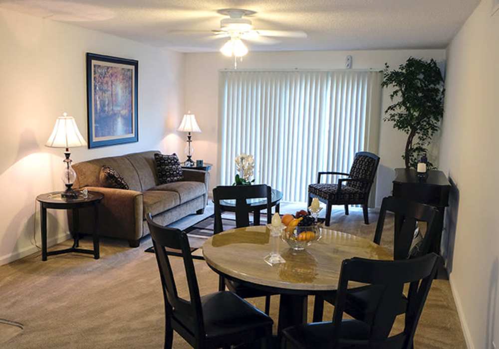 Dining area at The Hills in San Diego, California