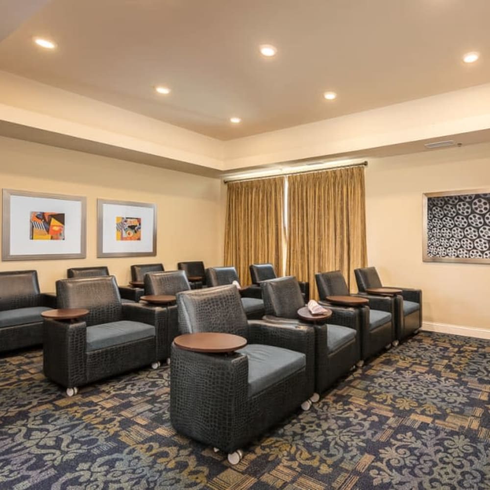 Onsite theater at Anthology of Burlington Creek in Kansas City, Missouri