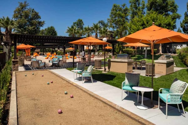 Bocce ball at Colonnade at Sycamore Highlands in Riverside, California