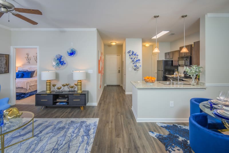 Sterling Town Center model home open concept living space in Raleigh, North Carolina