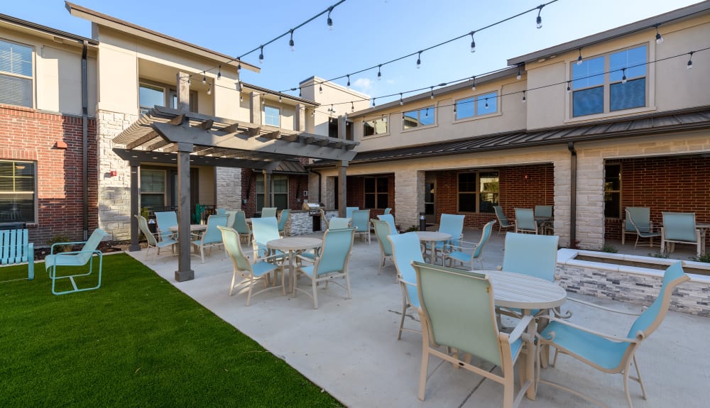 3 story apartments at The Luxe at Cedar Hill in Cedar Hill, Texas