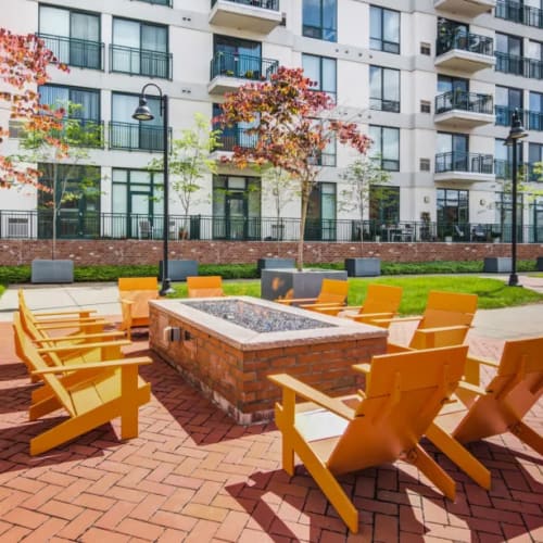 Firepit at The Key at Yale and Towne in Stamford, Connecticut