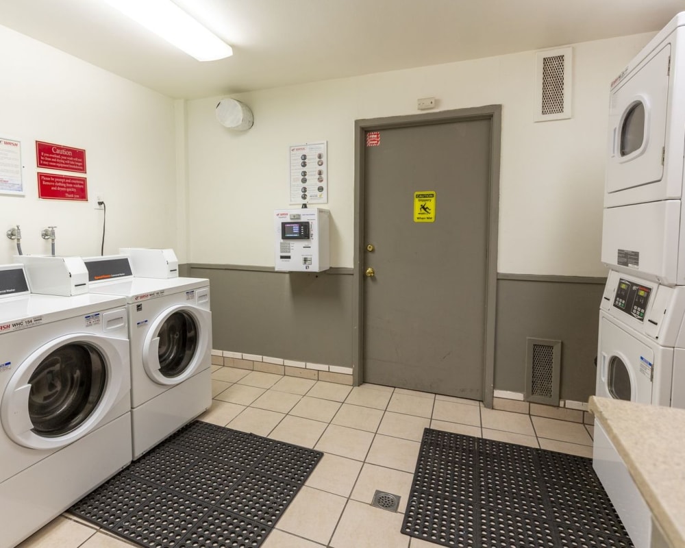 Resident laundry facility at Courtyard in Hayward, California