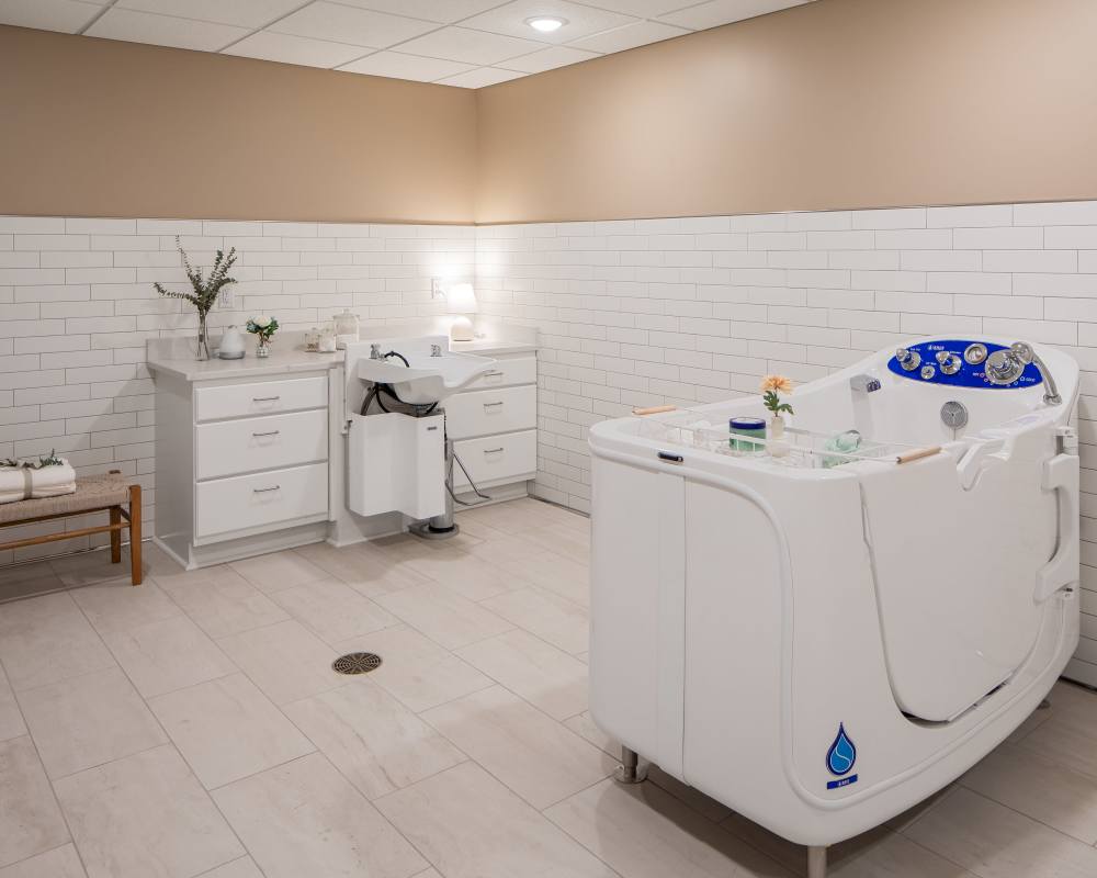 Wash area at The Pillars of Hermantown in Hermantown, Minnesota