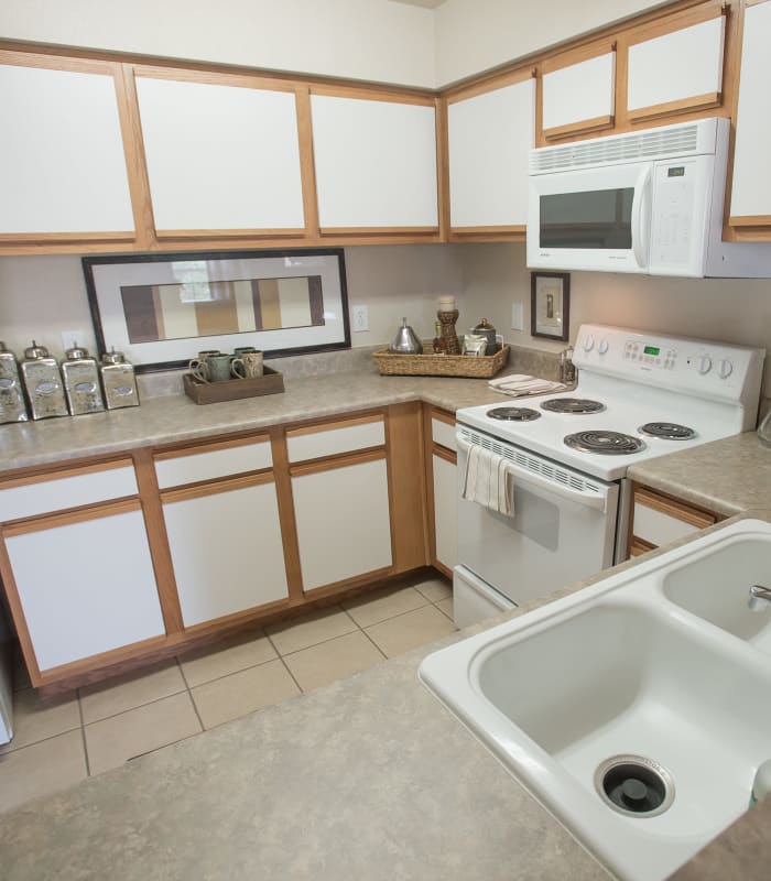 Kitchen at Villas at Stonebridge in Edmond, Oklahoma
