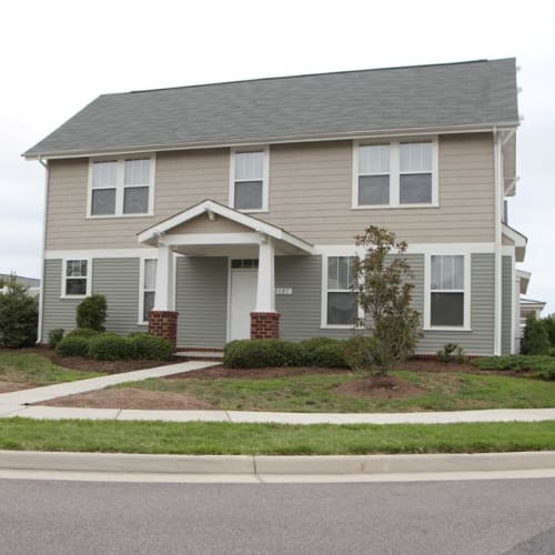 Exterior of a home at The Village at Whitehurst Farm in Norfolk, Virginia