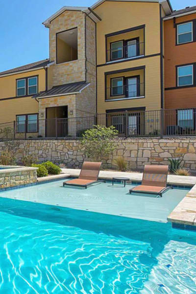 Exterior view of the buildings at Latigo at Eagle Pass in Eagle Pass, Texas