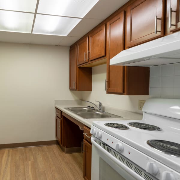 Kitchen at Autumn Ridge Village in Sterling Heights, Michigan