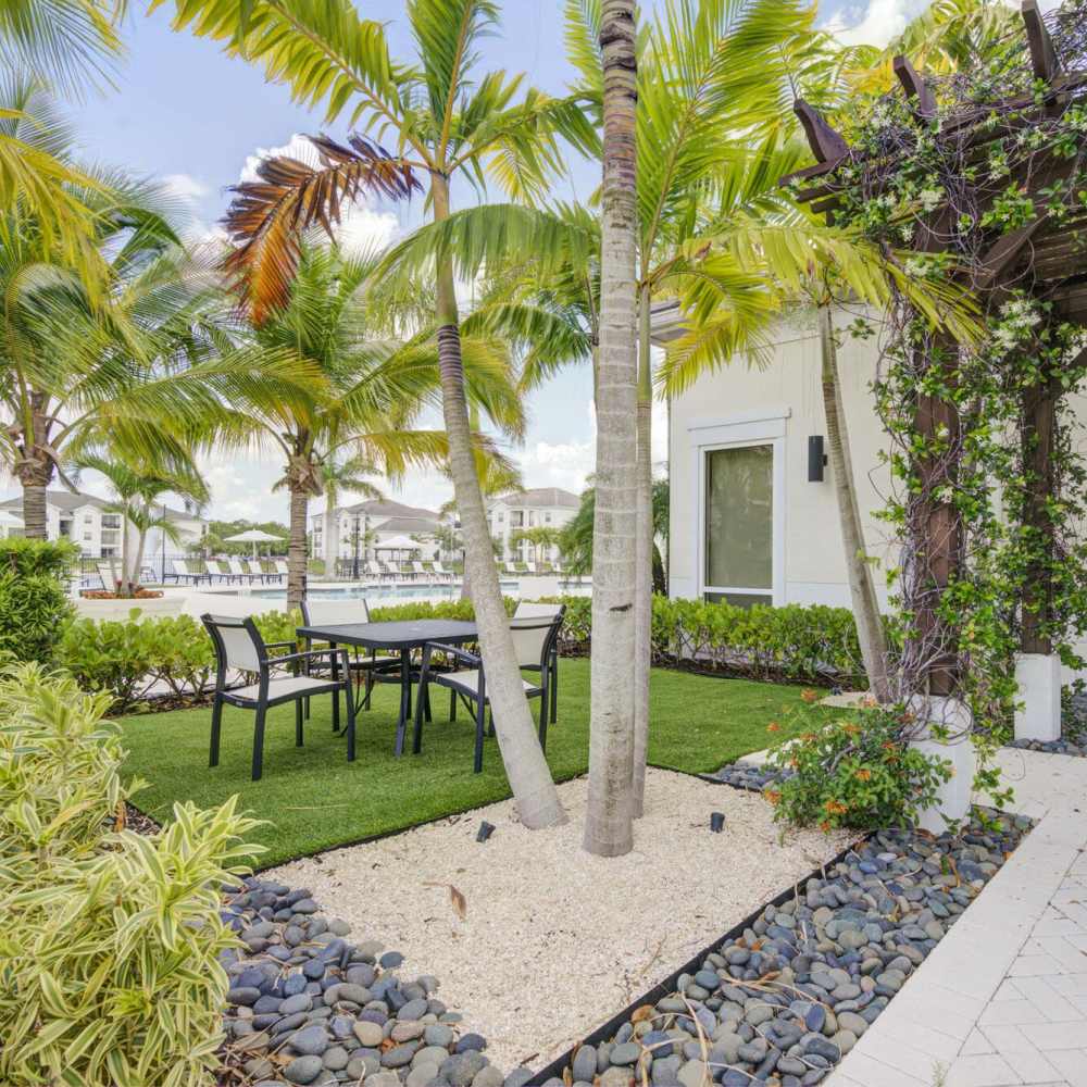BBQ area at Evergreen Estero in Fort Myers, Florida