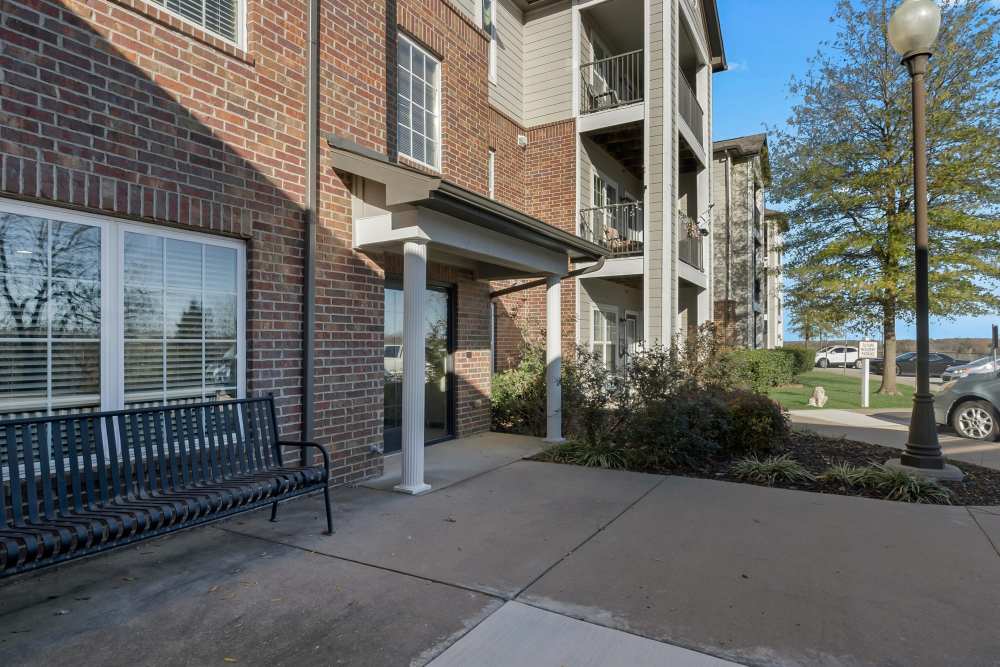 Entrance to the commuity leasing office at River Ridge in Sand Springs, Oklahoma