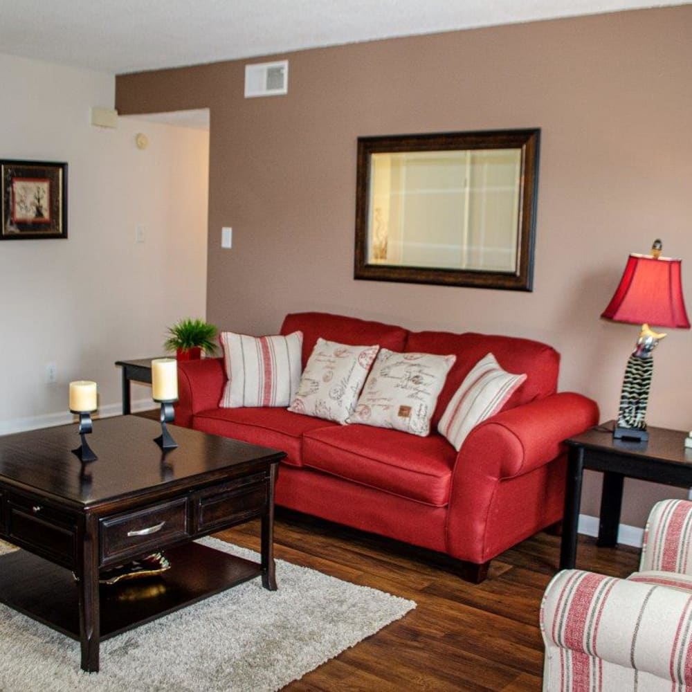 An apartment bedroom at Vista Villa in Charlotte, North Carolina