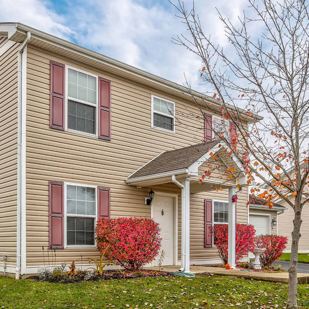 Charming exterior view of the community at Webster Greene in Peebles, Ohio