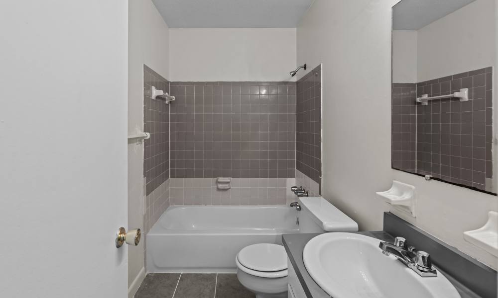 Bathroom with a bathtub at Falcon House in Fort Walton Beach,Florida