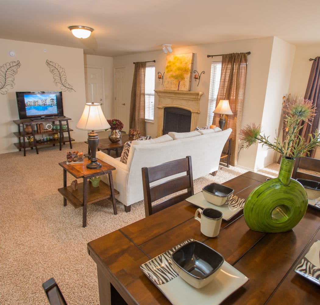 Inside model apartment at Park at Tuscany in Oklahoma City, Oklahoma