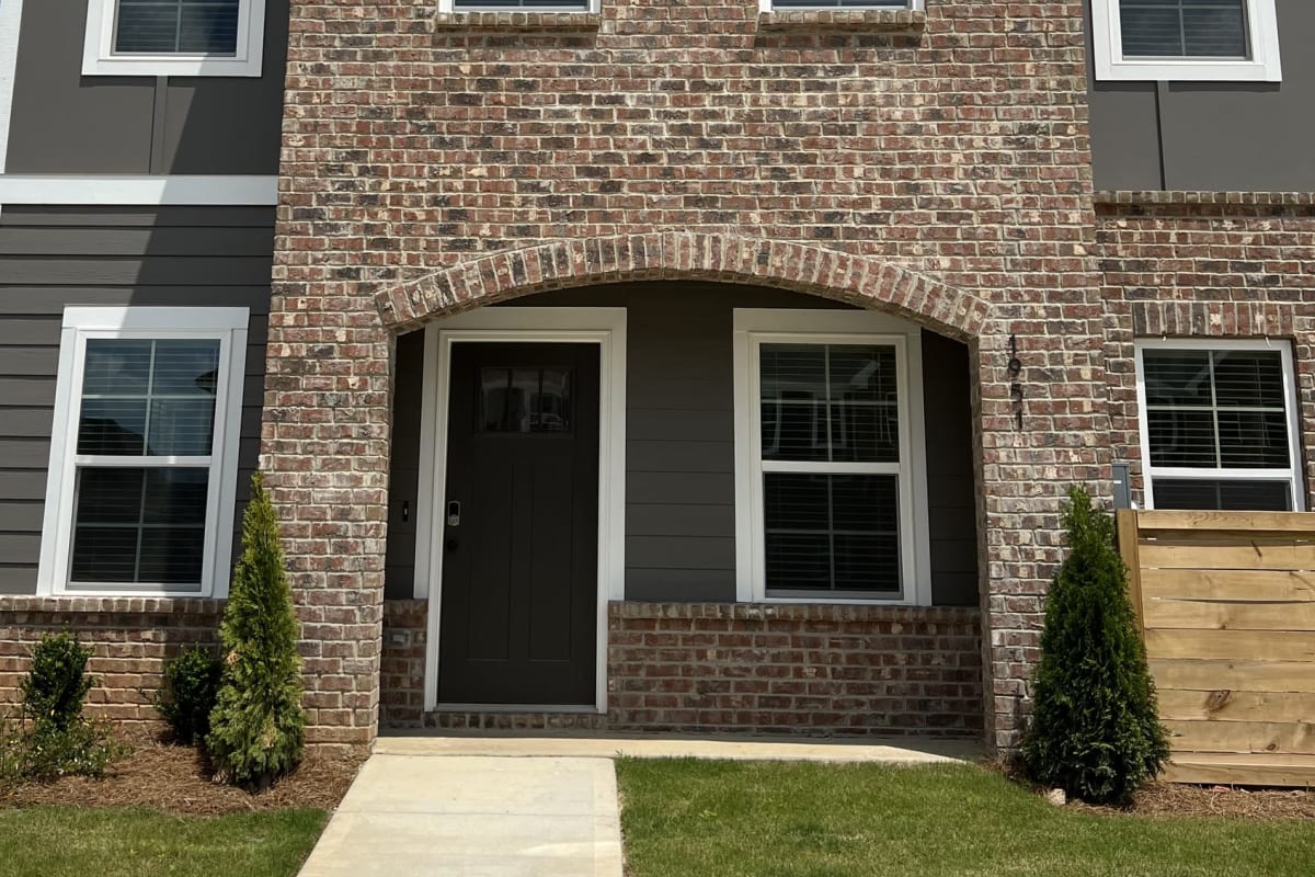 Exterior townhomes at Parallel 36 at Legacy in Opelika, Alabama