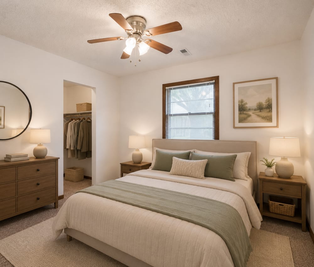 Bedroom at South View in Ames, Iowa
