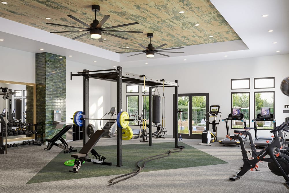 Fitness center at The Brookstone, Acworth, Georgia