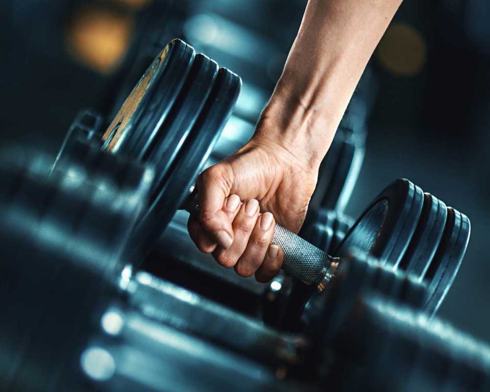 Fitness center at The Waterline in Gulfport, Mississippi