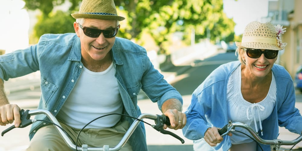 Residents biking nearby The Atwater at Nocatee in Ponte Vedra, Florida