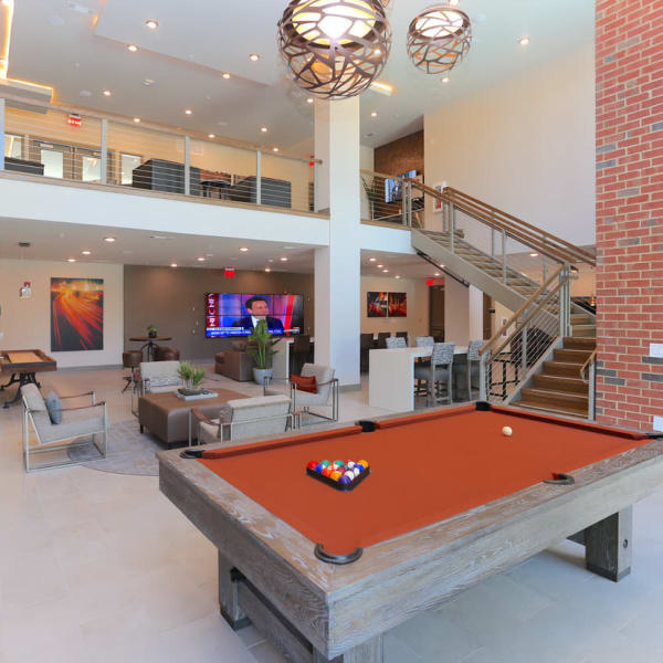 Pool table at The District at Windy Hill in Atlanta, Georgia
