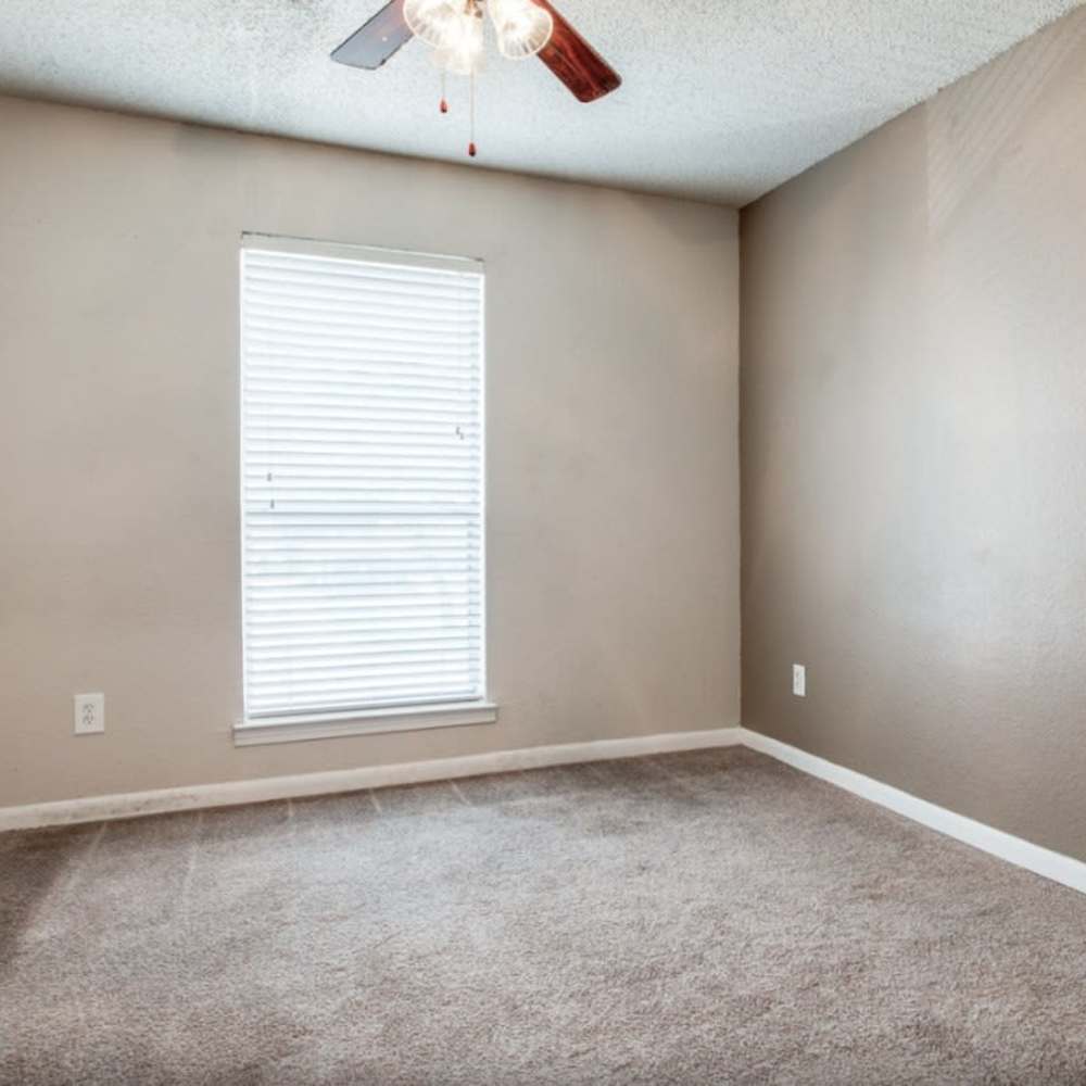 Bedroom with windows at Gable Point in Dallas,Texas