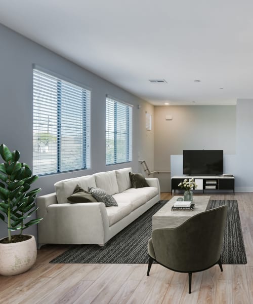 a cozy living area at The Aubrey in Tempe, Arizona