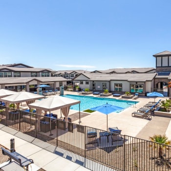 Luxurious pool at Senita on Cave Creek in Phoenix, Arizona