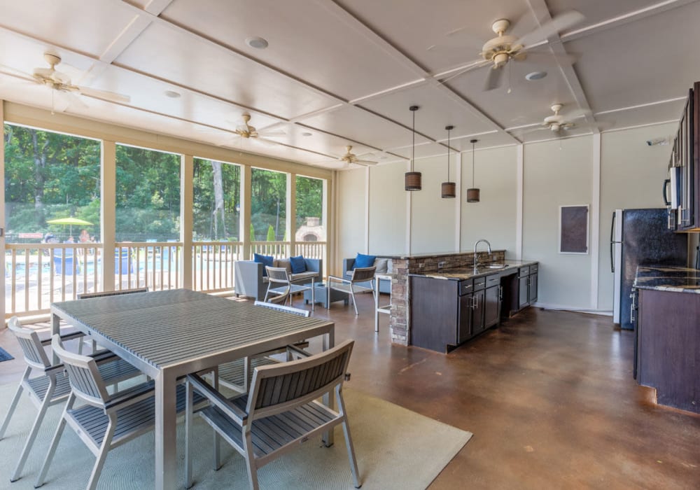 Community room at Bacarra Apartments in Raleigh, North Carolina