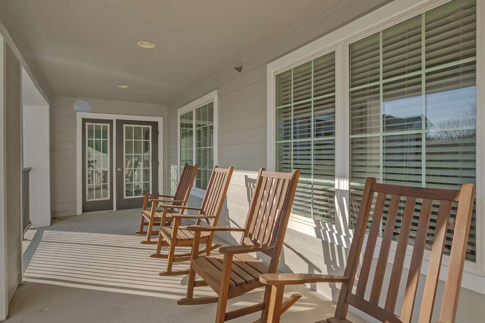 Balcony at Hartford Villas in Broken Arrow, Oklahoma