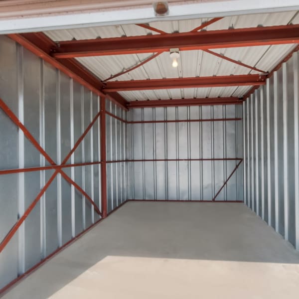 Inside a self storage unit at StorQuest Self Storage in Arvada, Colorado