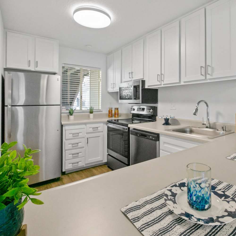 Cozy kitchen at Bay Village in Vallejo, California