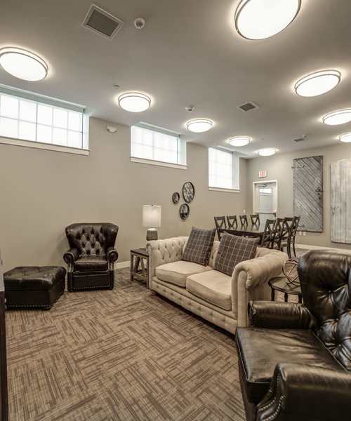 Community living area at Kreider Commons in Lebanon, Pennsylvania