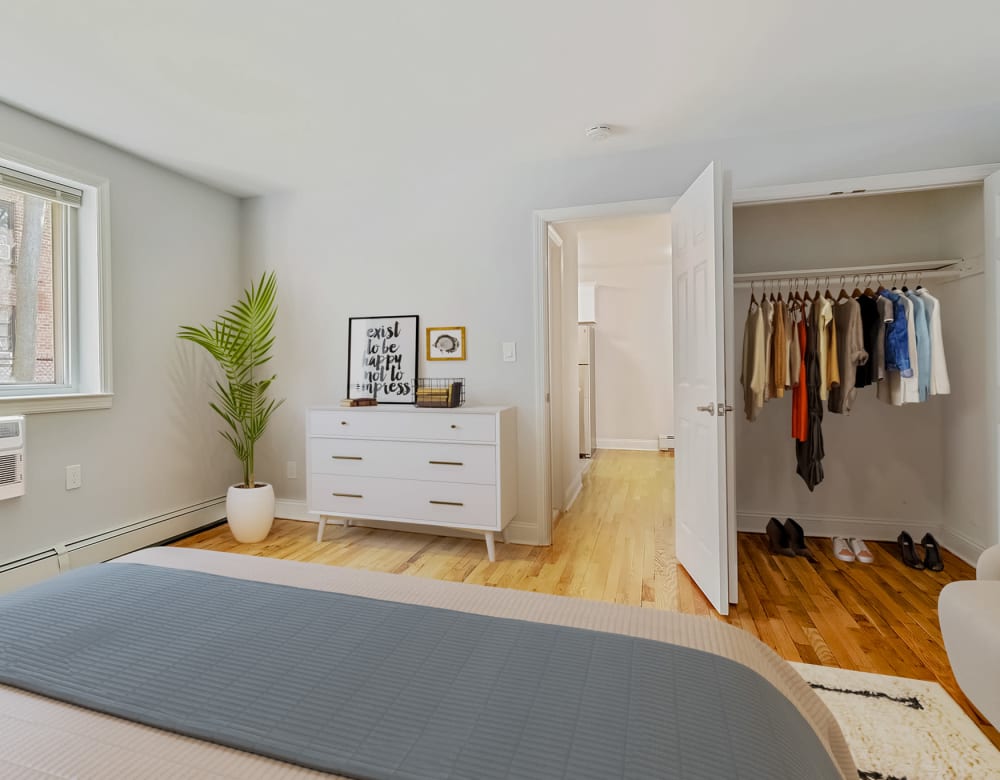 Large closet in bedroom at Pine Gardens in Freeport, New York