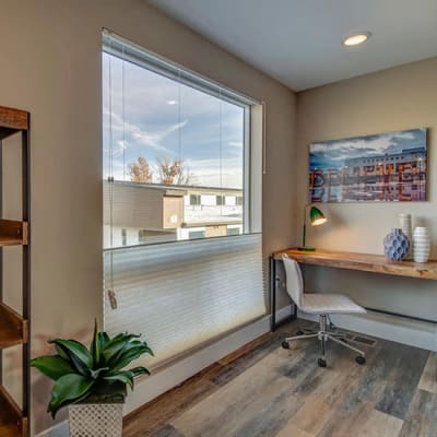 Home office at Riverside Park Apartments in Reno, Nevada