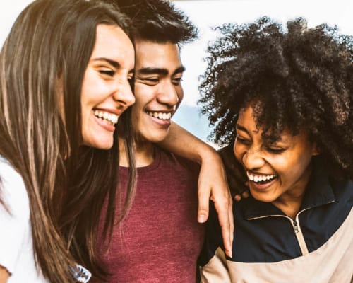 Residents hanging out at University Lofts at Greensborough Village, Jonesboro, Arkansas