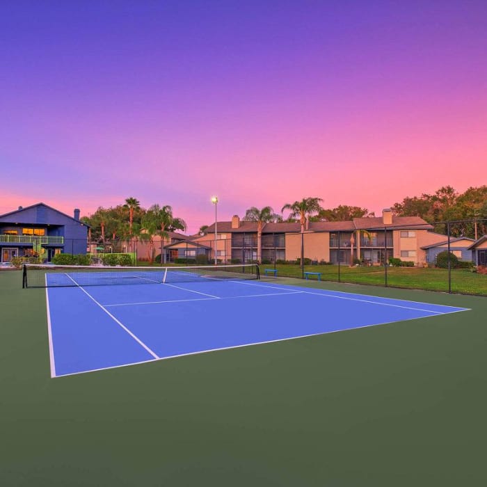 WestEnd At 76Ten has a beautiful tennis court in Tampa, Florida
