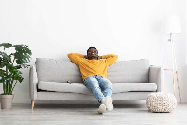 Happy resident at Eden Tower Apartments in Reno, Nevada