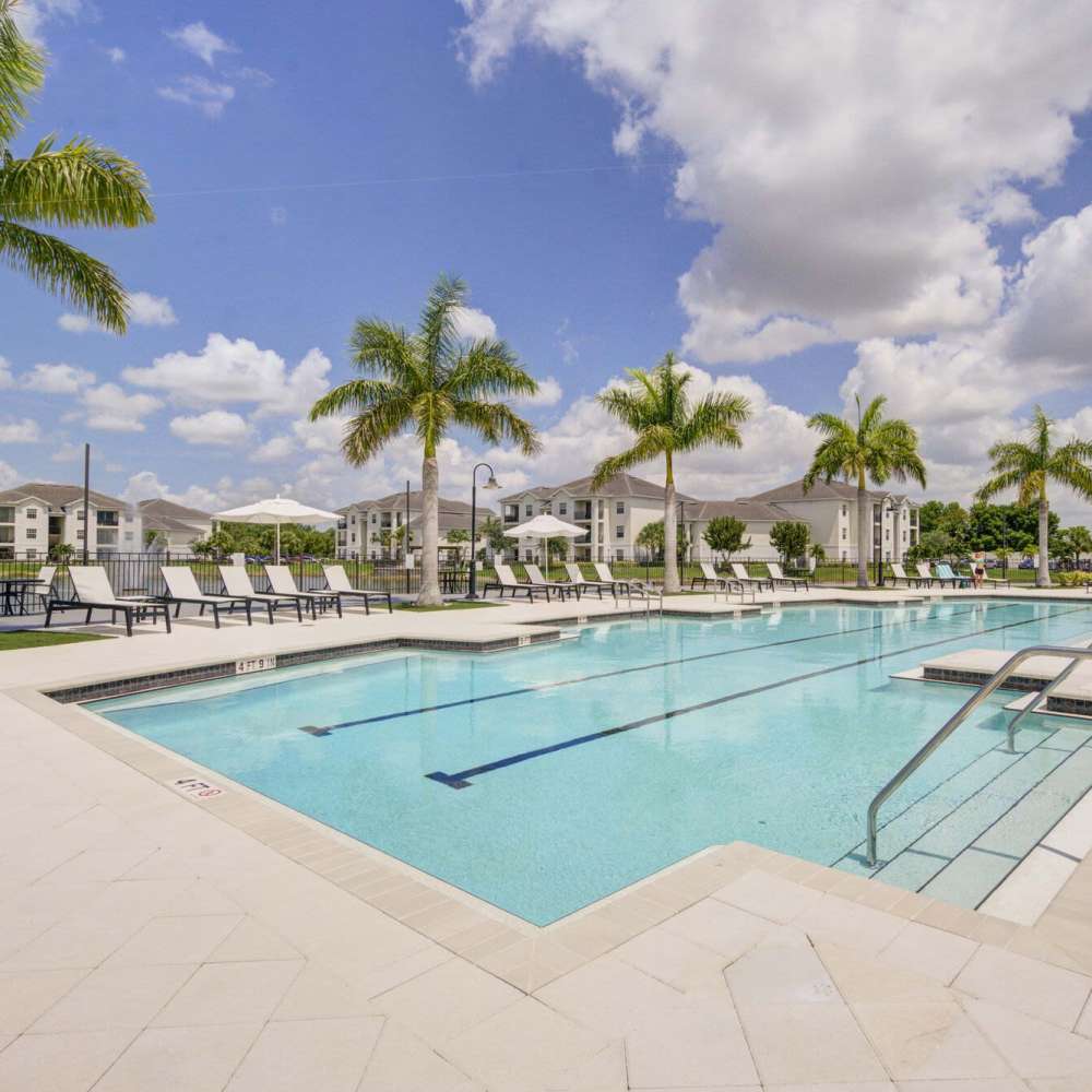 Swimming pool at Evergreen Estero in Fort Myers, Florida