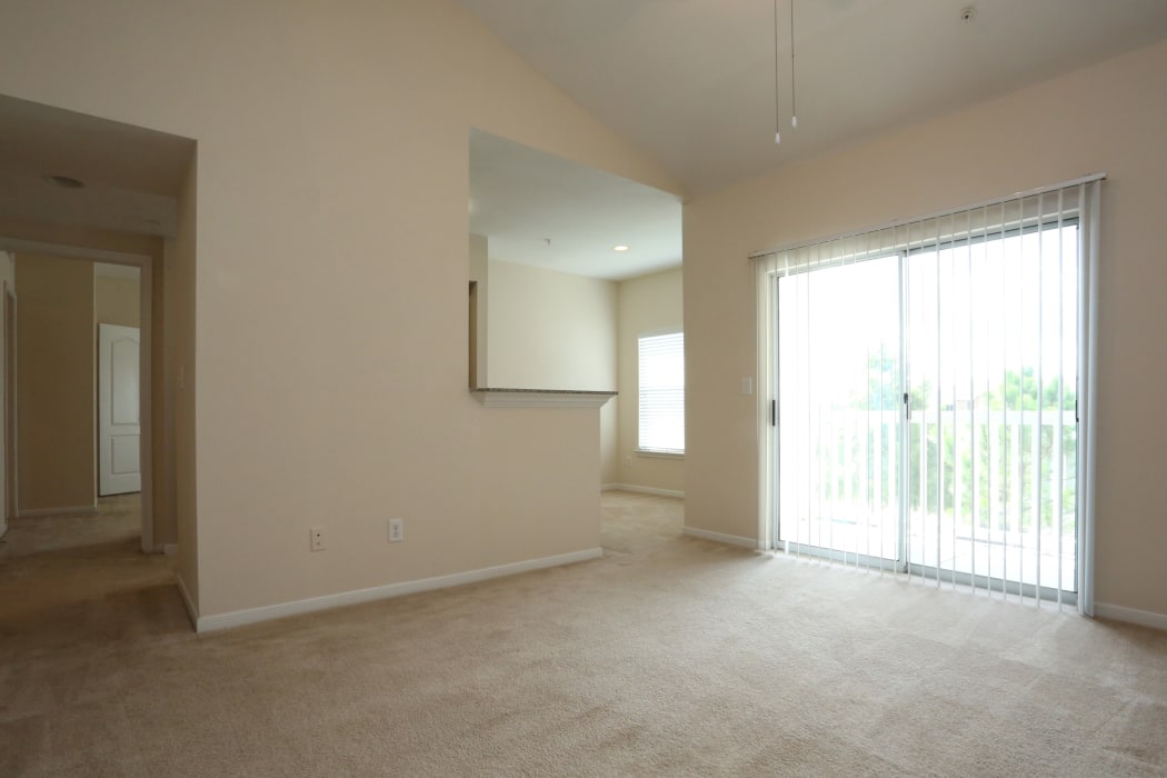 Spacious living room at Cornerstone Ranch Apartments