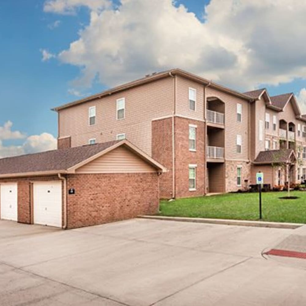 Apartments with garages at LaCabreah, Brownsburg, Indiana