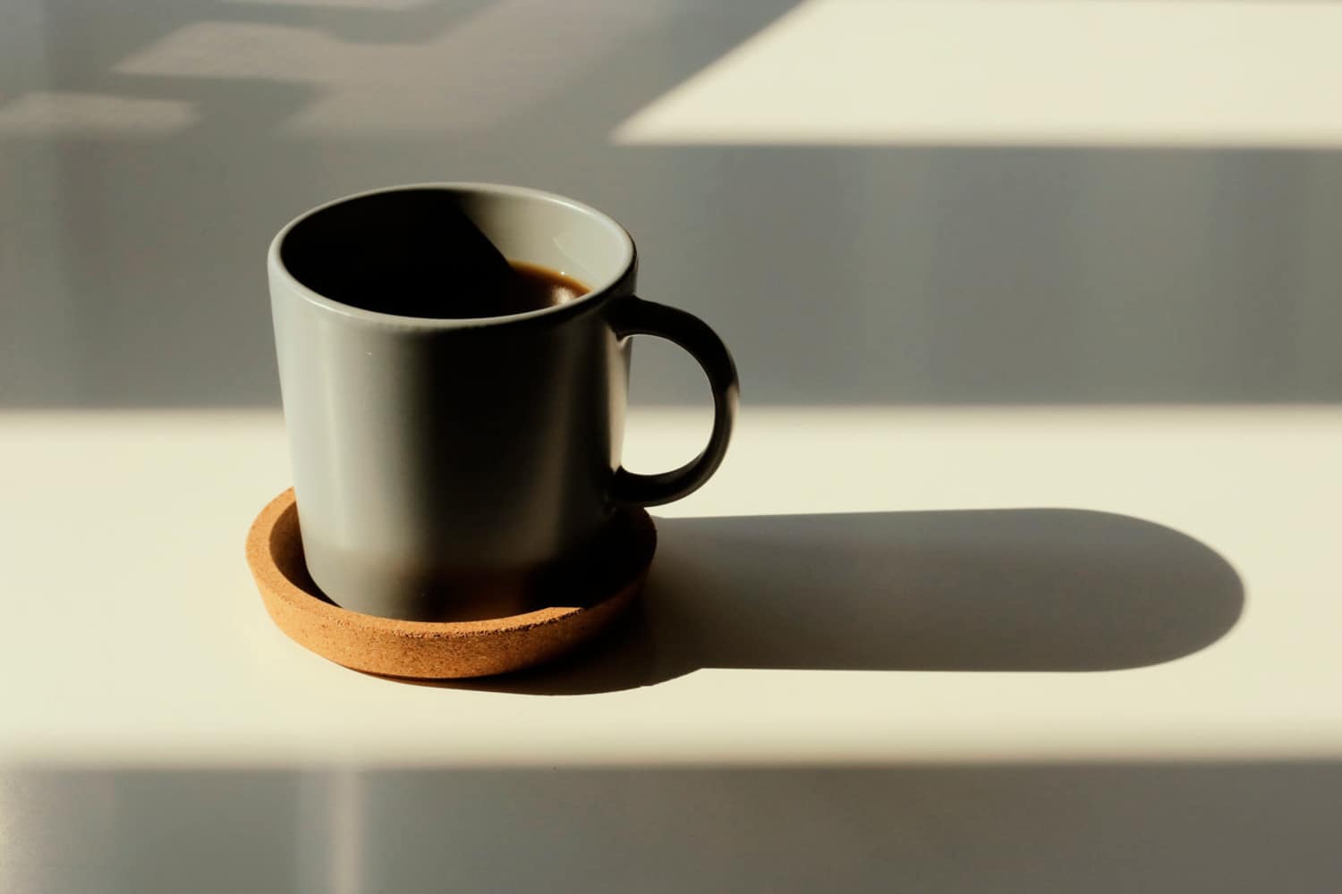 Mug of coffee at Elms Watershed in Laurel, Maryland