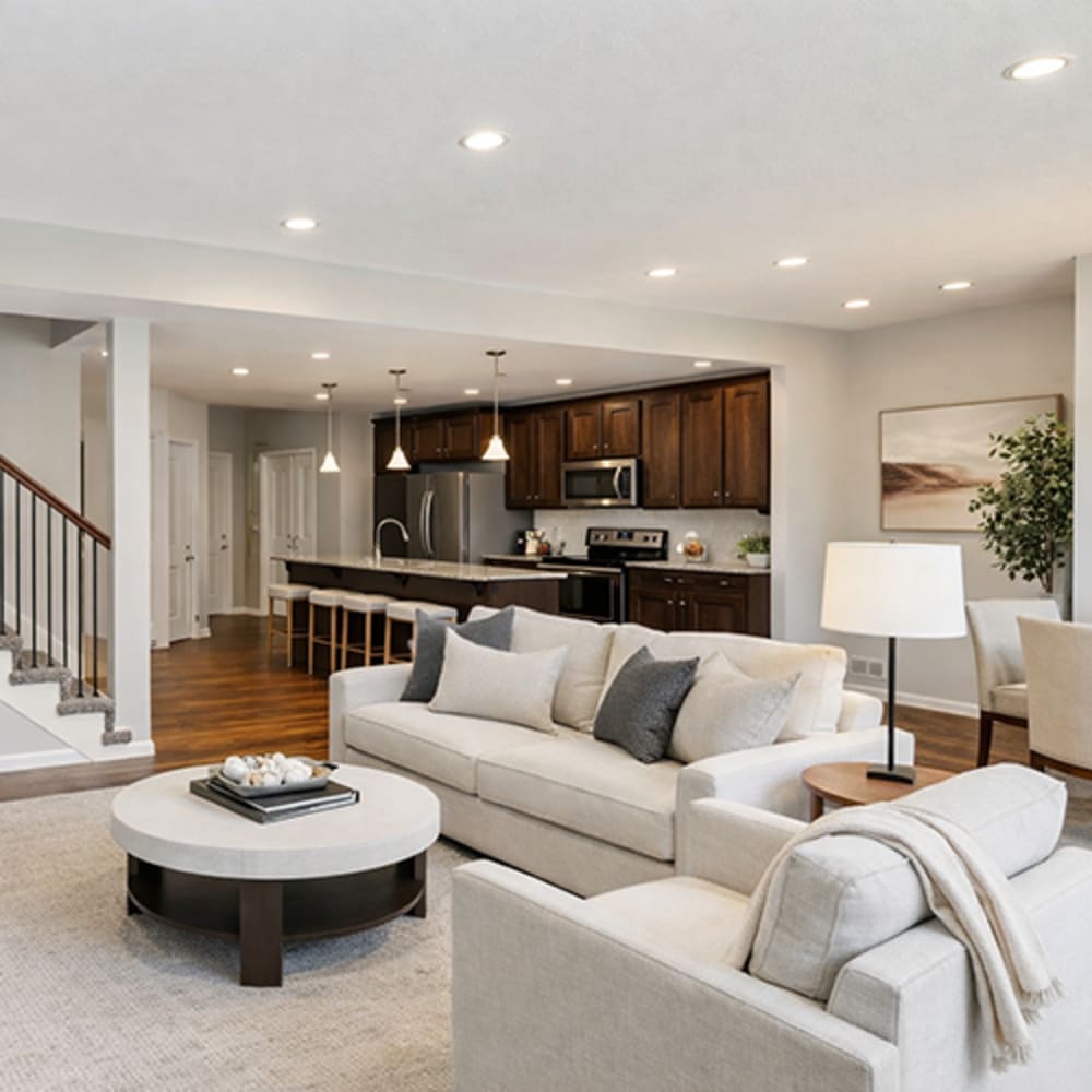 Living room at Chapel Ridge in Lees Summit, Missouri
