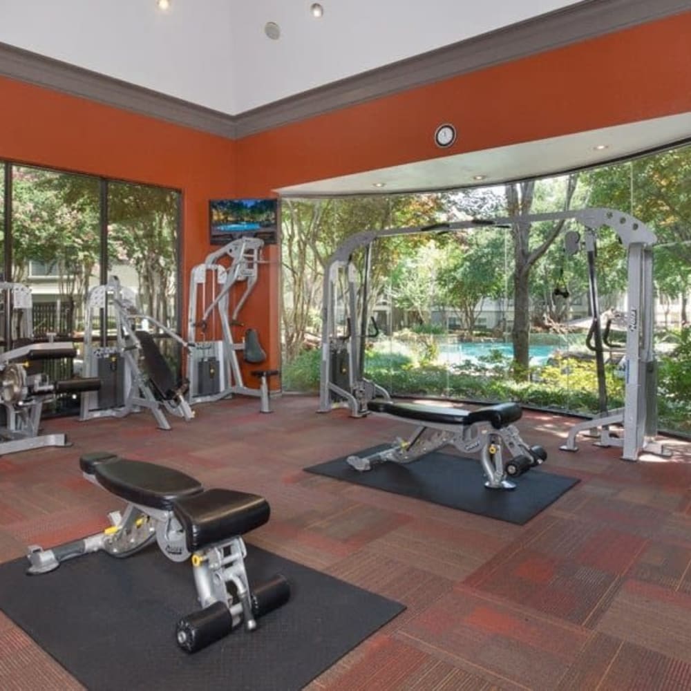 Gym at The Verandas at Timberglen in Dallas, Texas