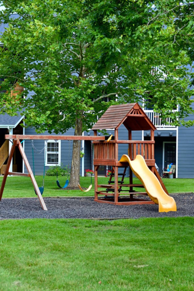 Resident children's playground at Hunters Point in Zionsville, Indiana