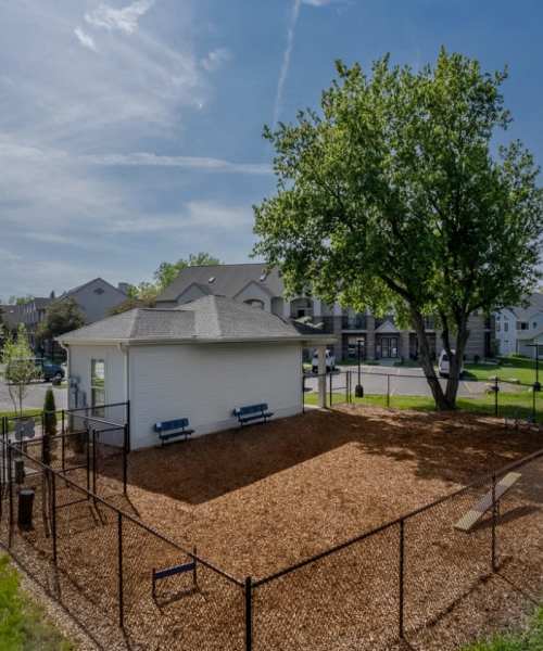 On-site dog park at Lake Pointe Apartments in Madison, Wisconsin