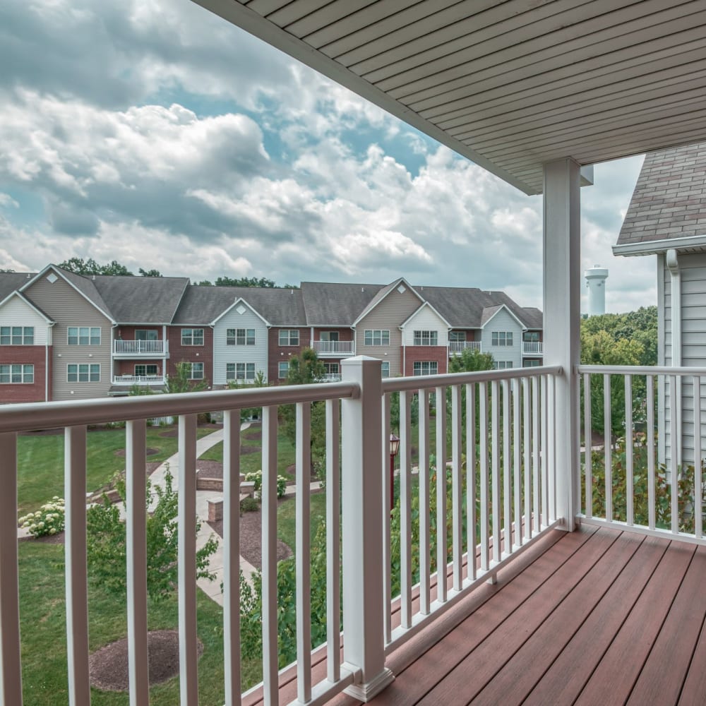 Private balcony at Chatham Commons, Cranberry Township, Pennsylvania