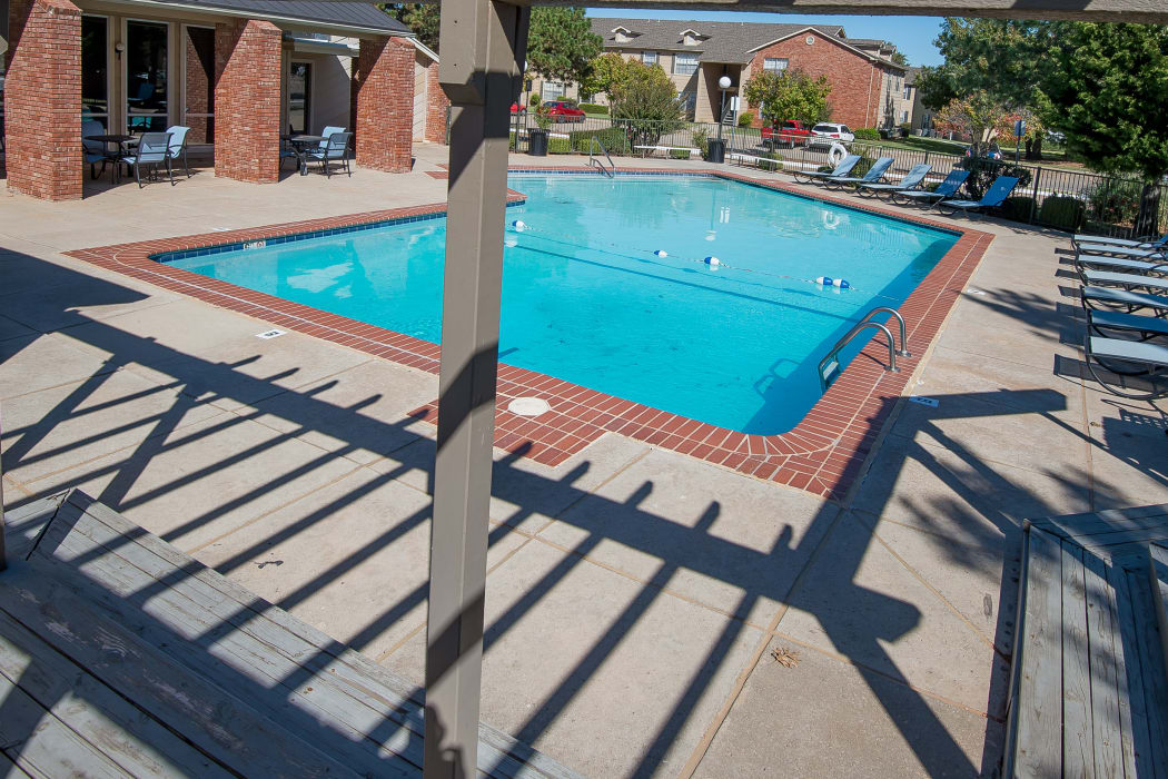 Beautiful pool at Tammaron Village Apartments in Oklahoma City, Oklahoma