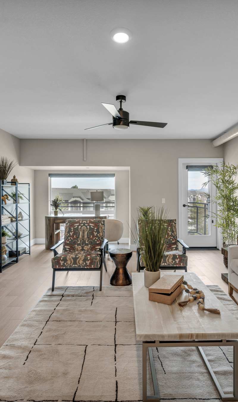 Living area at Stone Village Apartments in Reno, Nevada